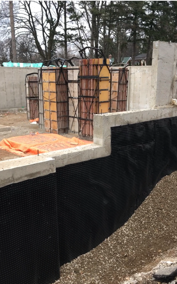 Foundation waterproofing and moisture protection system - MAINS Contracting structural expertise in the GTA