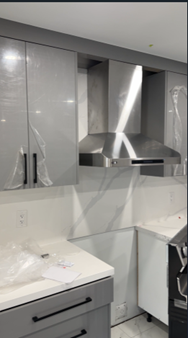 Custom Kitchen Installation - Unique layout and design